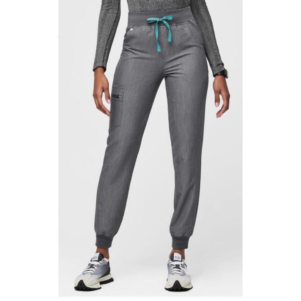Figs Graphite Zamora High Waisted Jogger Pants Size Extra Small
